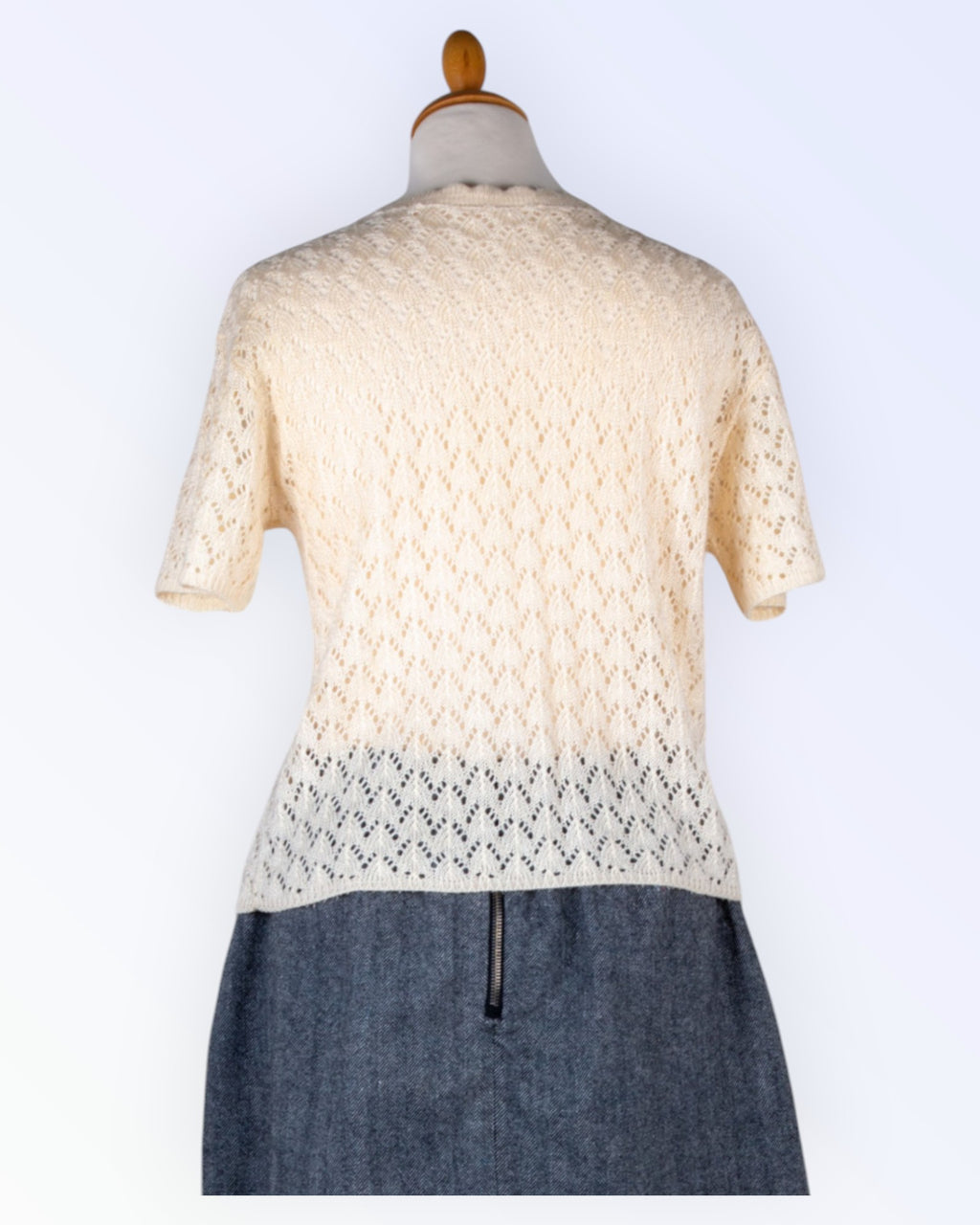 Kootud pitsist kardigan