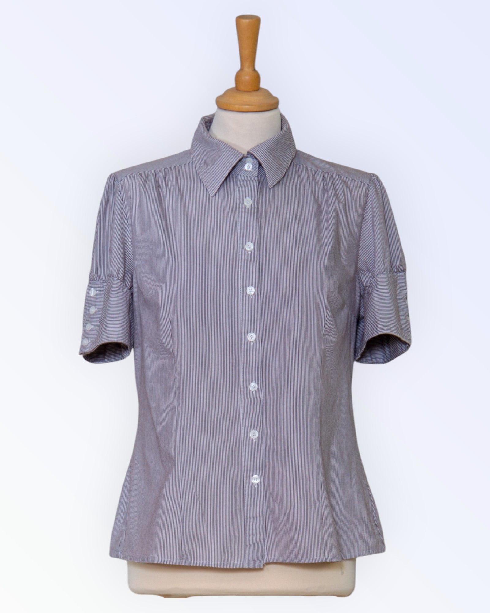 apt.9 short-sleeved striped blouse