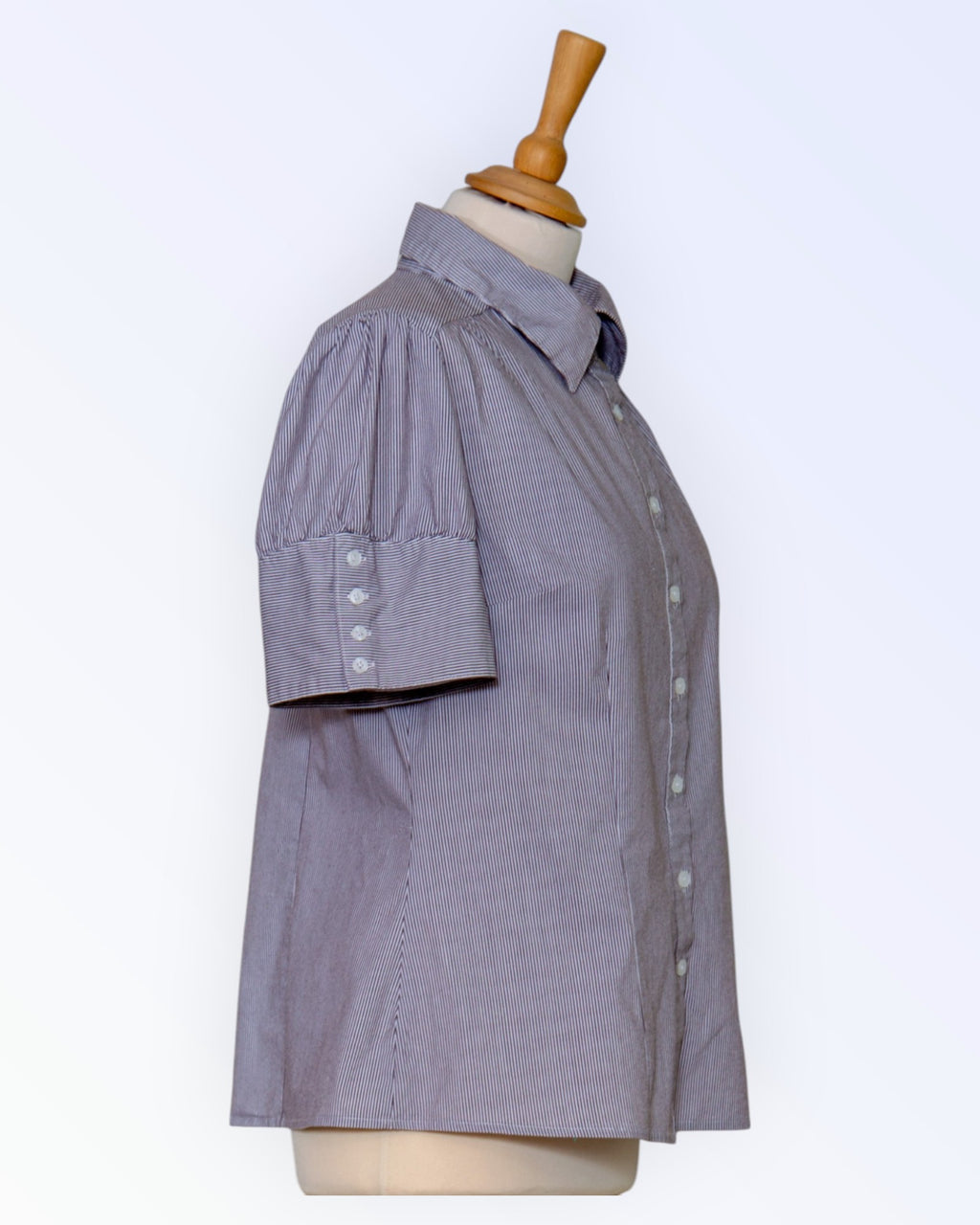 apt.9 short-sleeved striped blouse