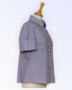 apt.9 short-sleeved striped blouse