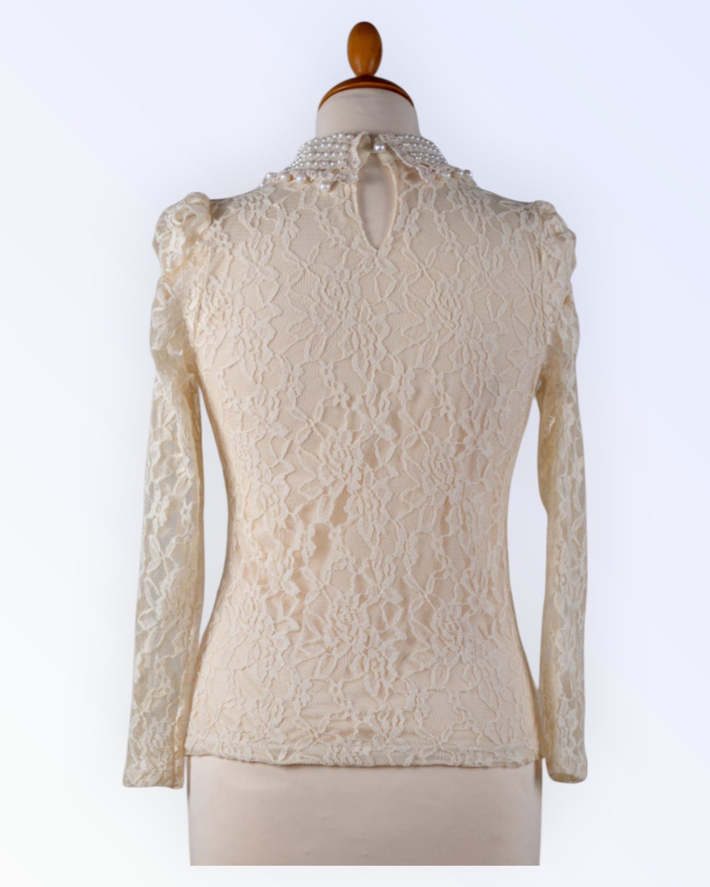 DUYU-STYLE vintage-tyylinen pitsipusero