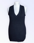 Your Face black knitted vest