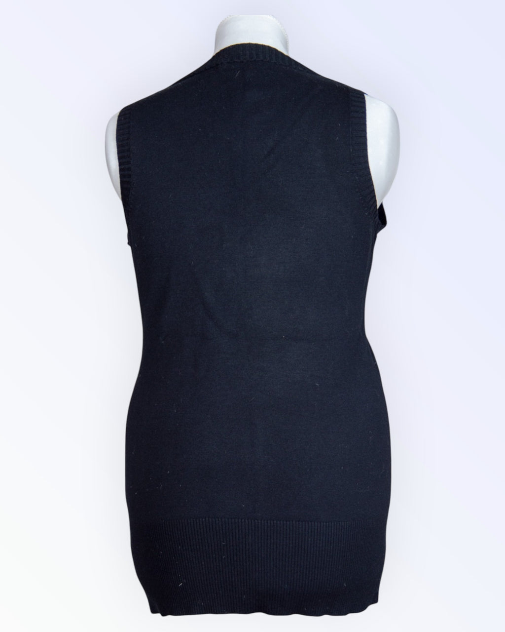 Your Face black knitted vest