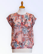 Orsay-toppi ohutta sifonkia, jossa paisley-kuvio