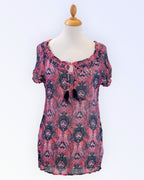 Tom Tailor colorful feather pattern top