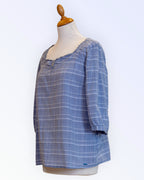 Tom Tailor blue gray summer blouse