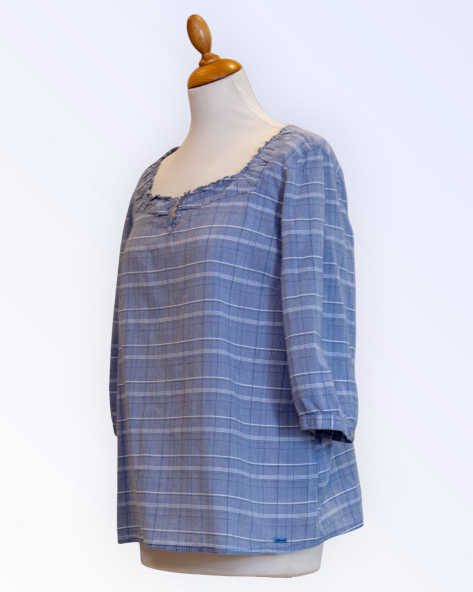 Tom Tailor blue gray summer blouse