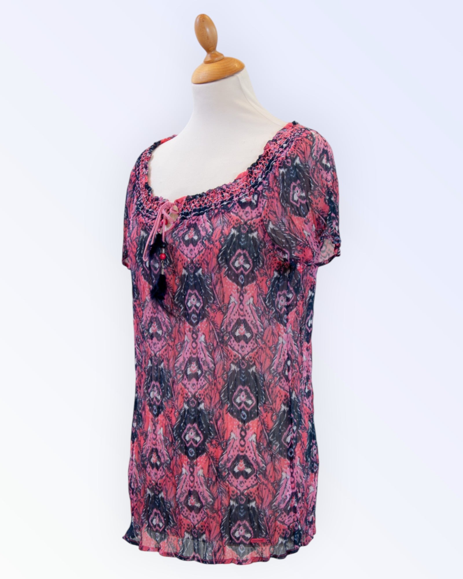 Tom Tailor colorful feather pattern top