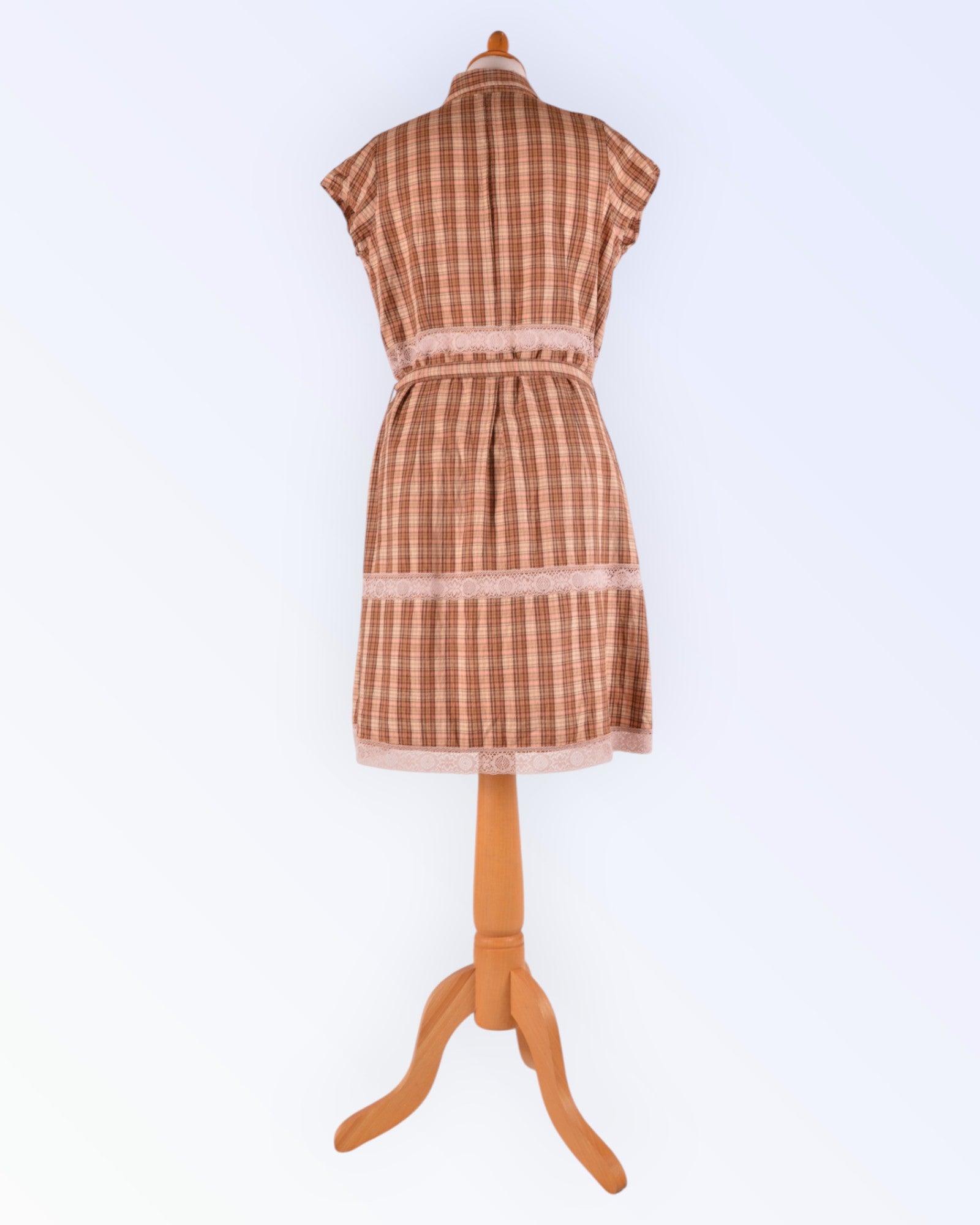 Rut m.fl. checked cotton summer dress