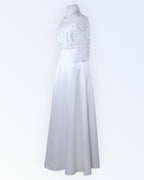 White A-line wedding dress