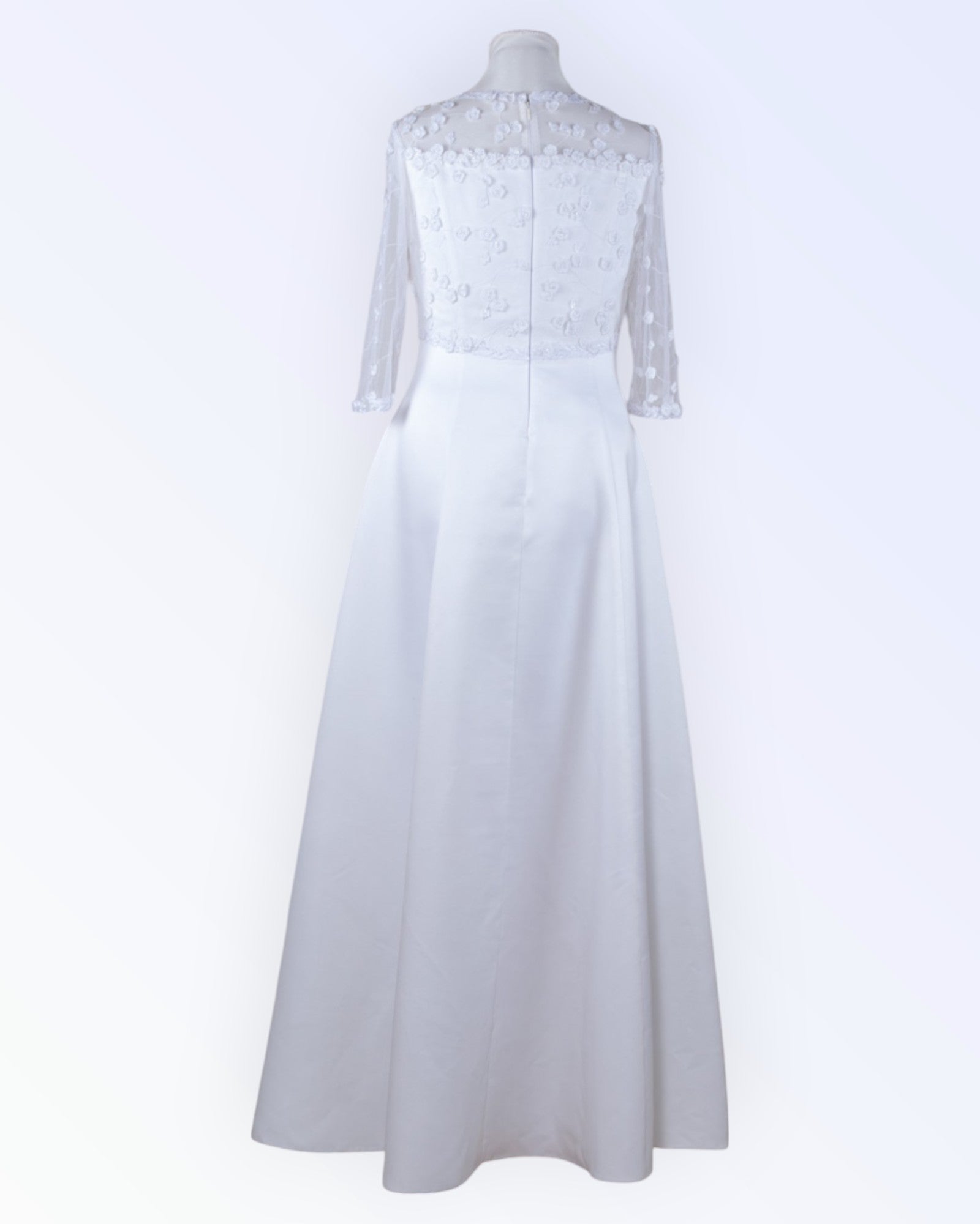 White A-line wedding dress