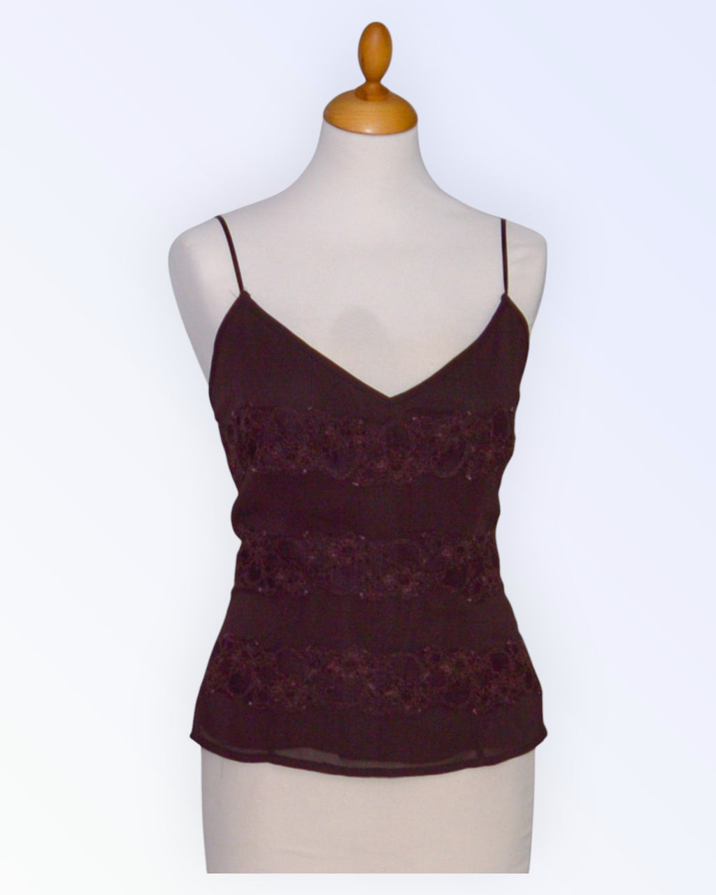 Mexx pruunist šifoonist top