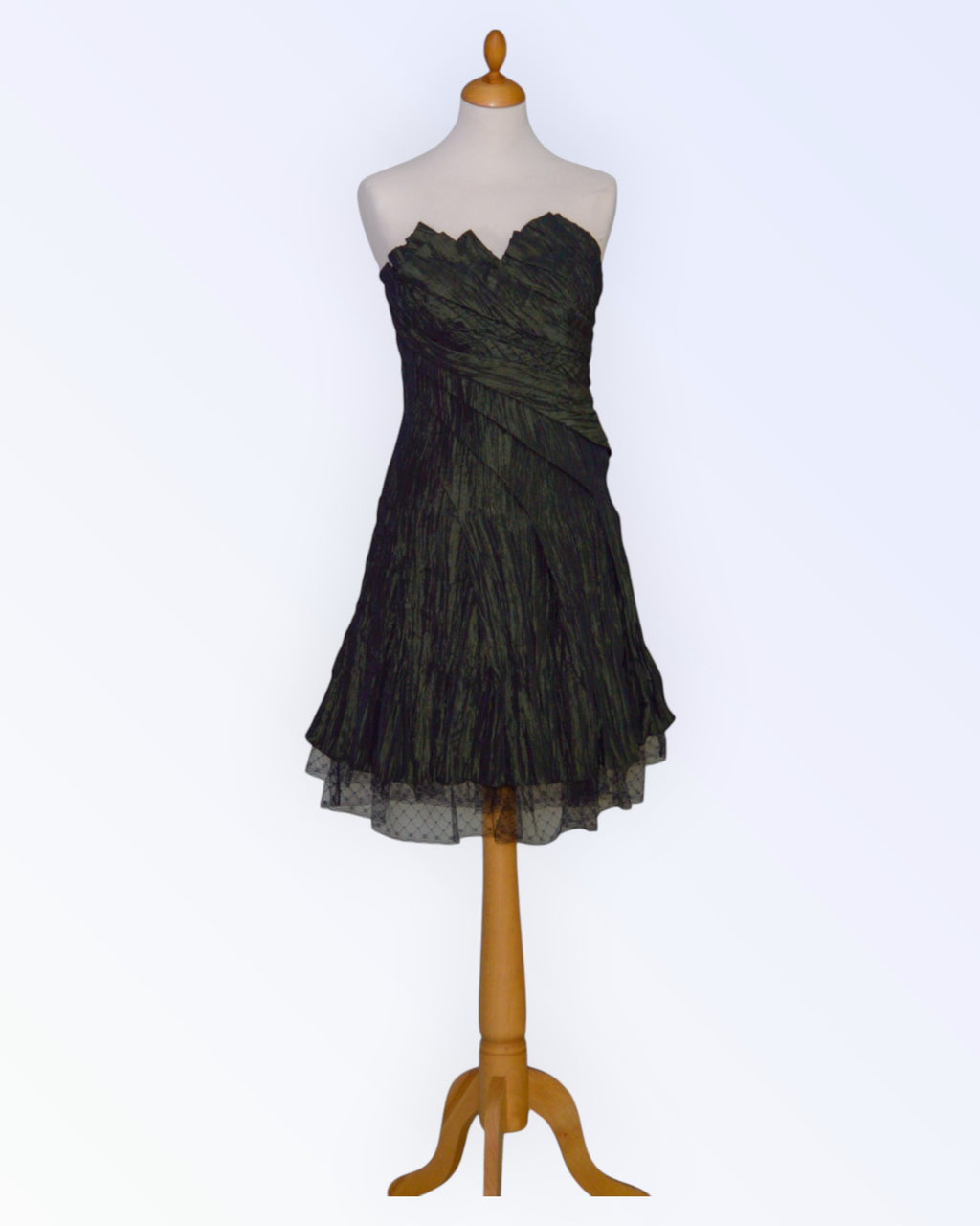 Dark green party dress