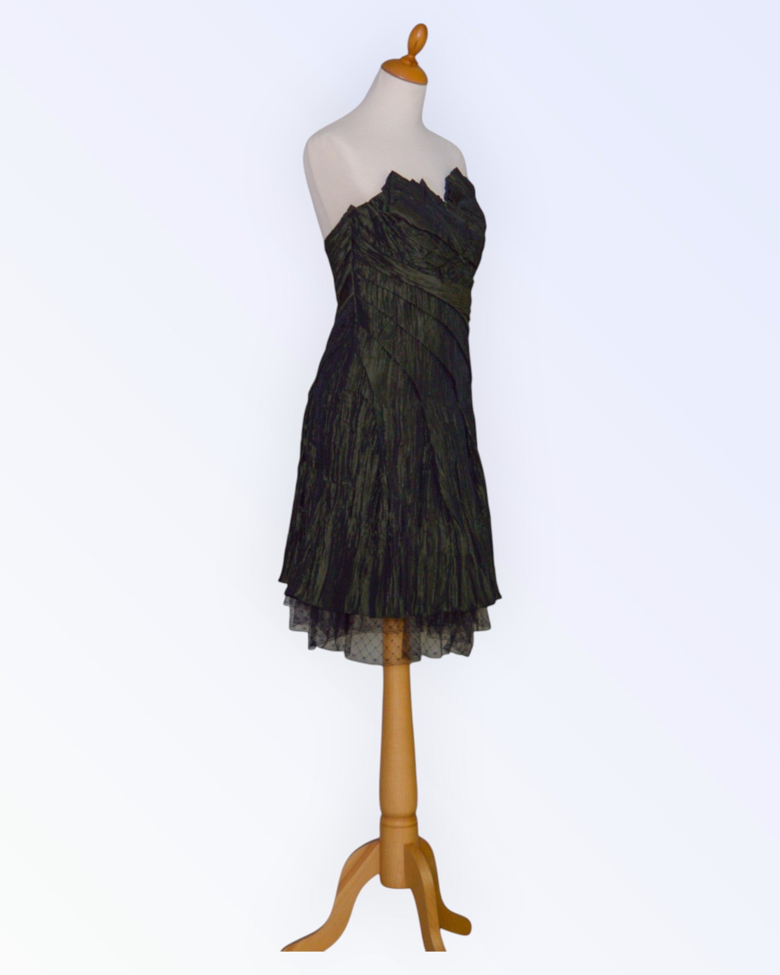 Dark green party dress