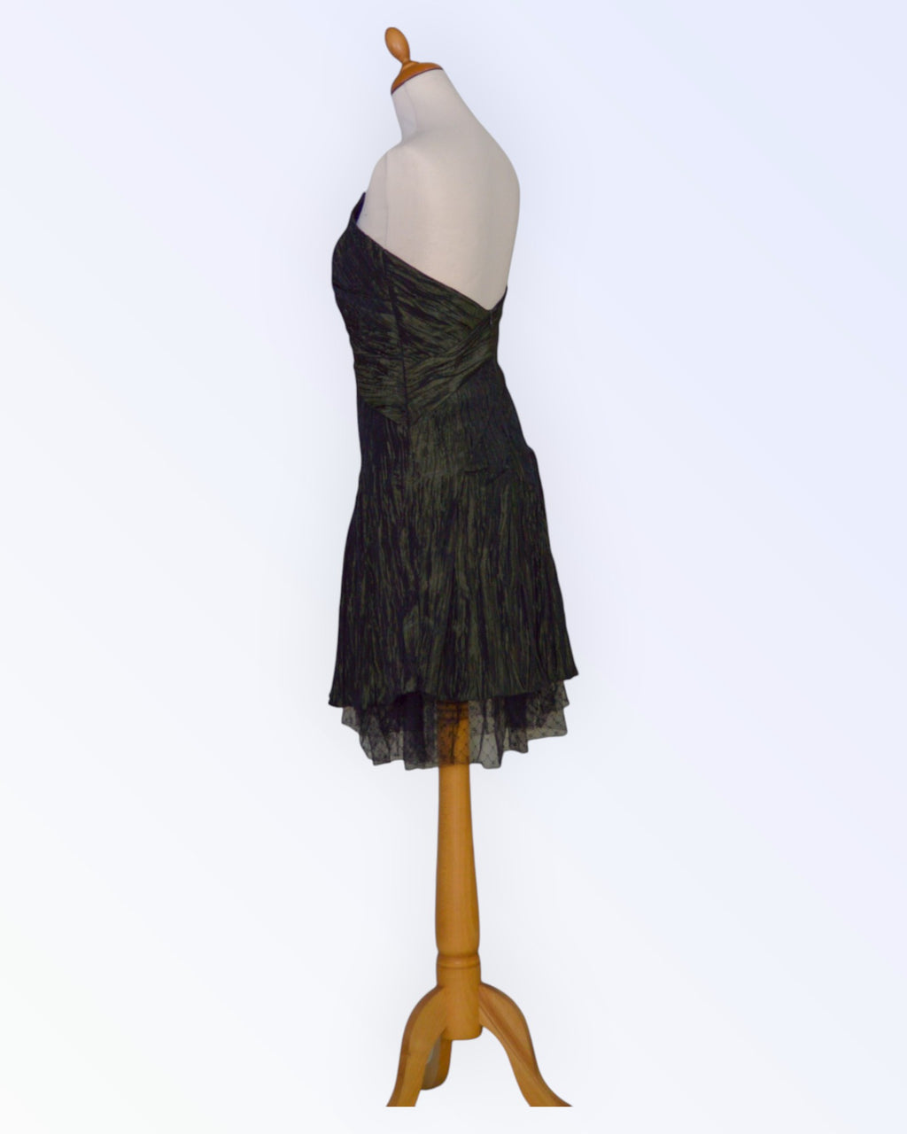 Dark green party dress