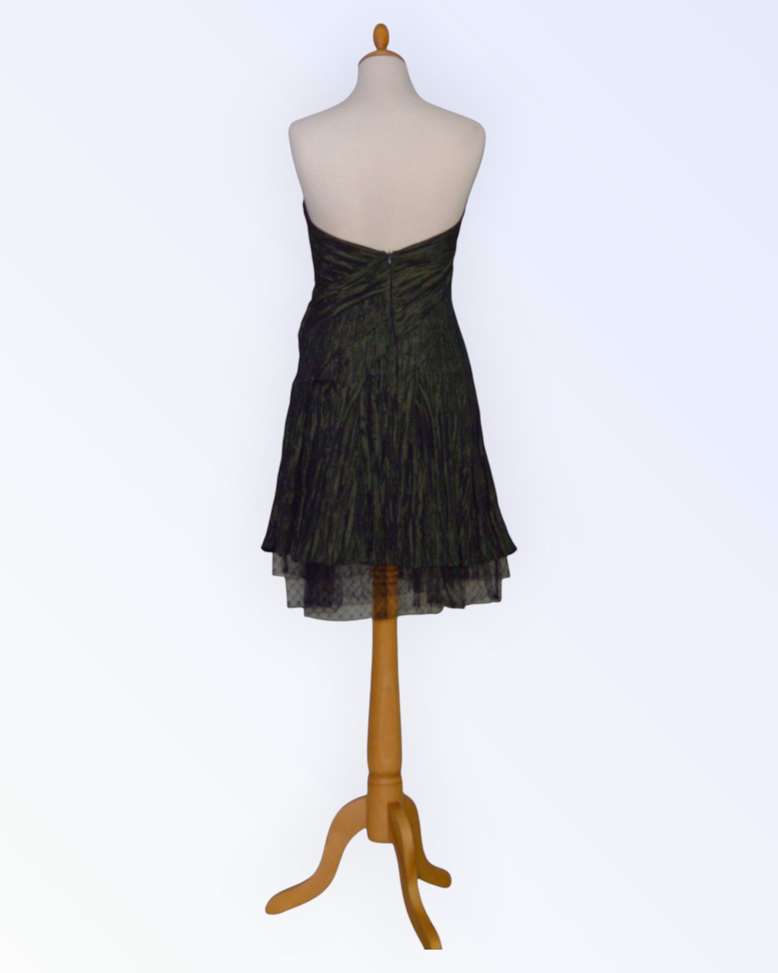 Dark green party dress