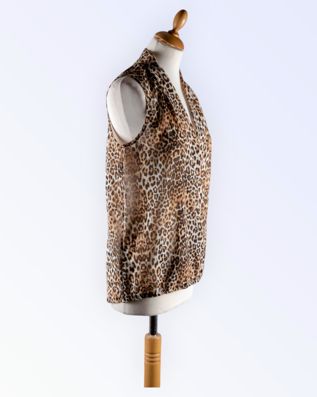 Amisu animal print chiffon top