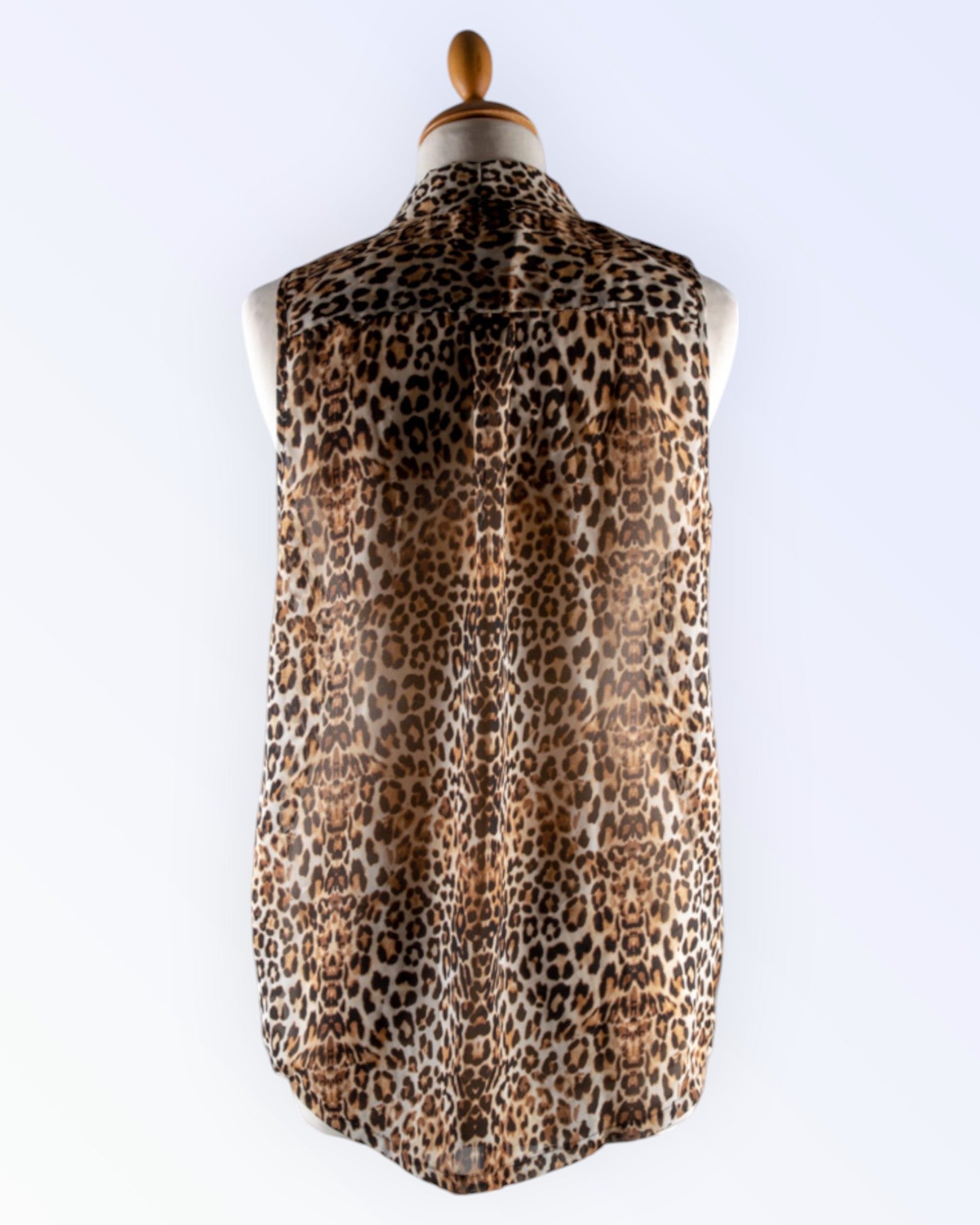 Amisu animal print chiffon top