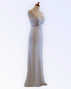 Alexia white chiffon dress