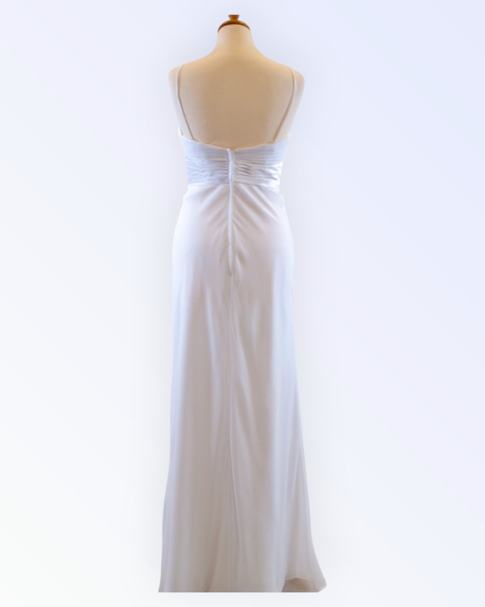 Alexia white chiffon dress