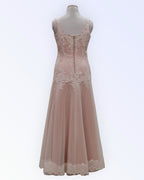 Powder pink wedding dress