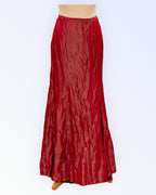 Long formal taffeta skirt with a train