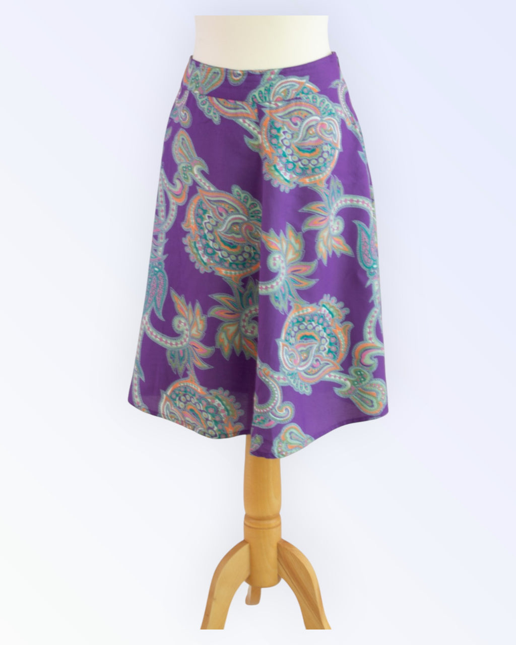 Paisley-patterned summer skirt