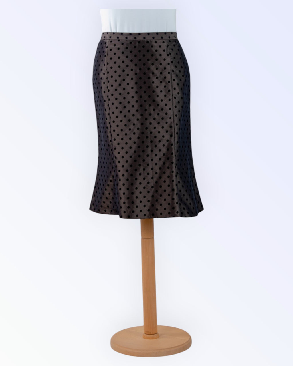 Pola polka dot taffeta skirt