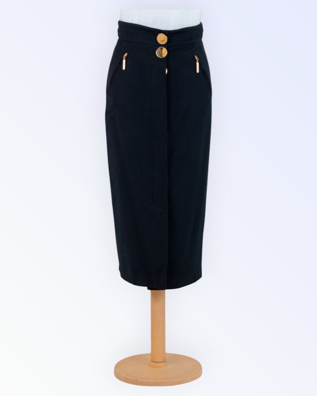 Tristano Onofri black wool skirt