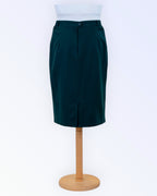 Dark green pencil skirt