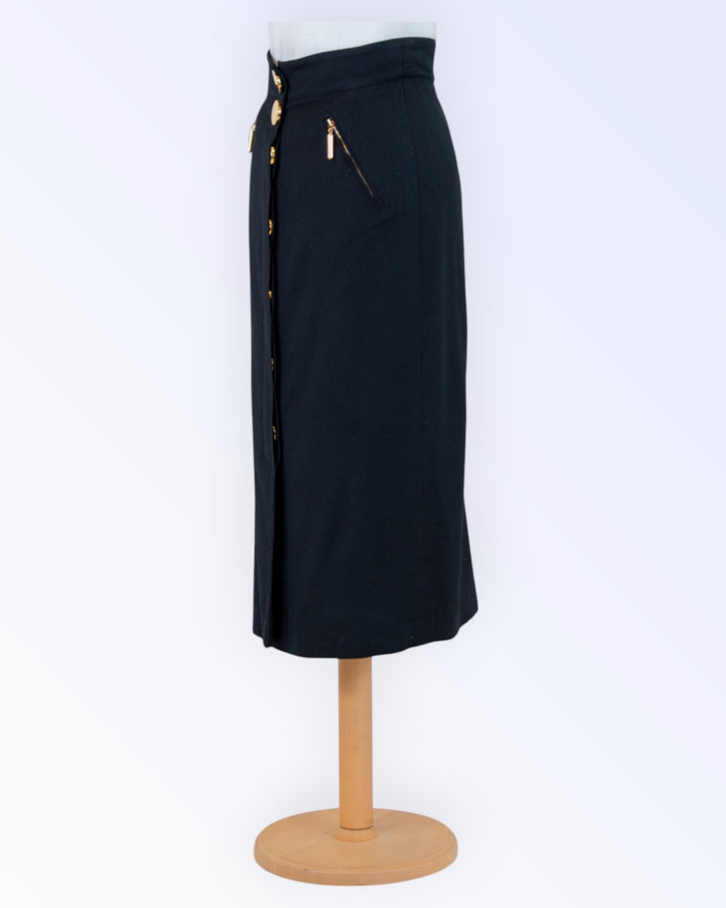 Tristano Onofri black wool skirt