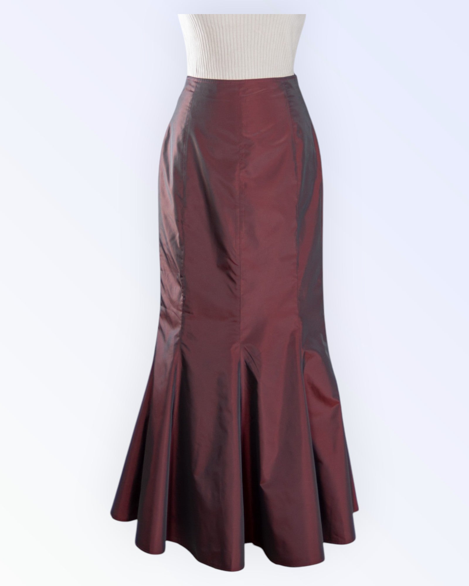 Swing festive burgundy skirt