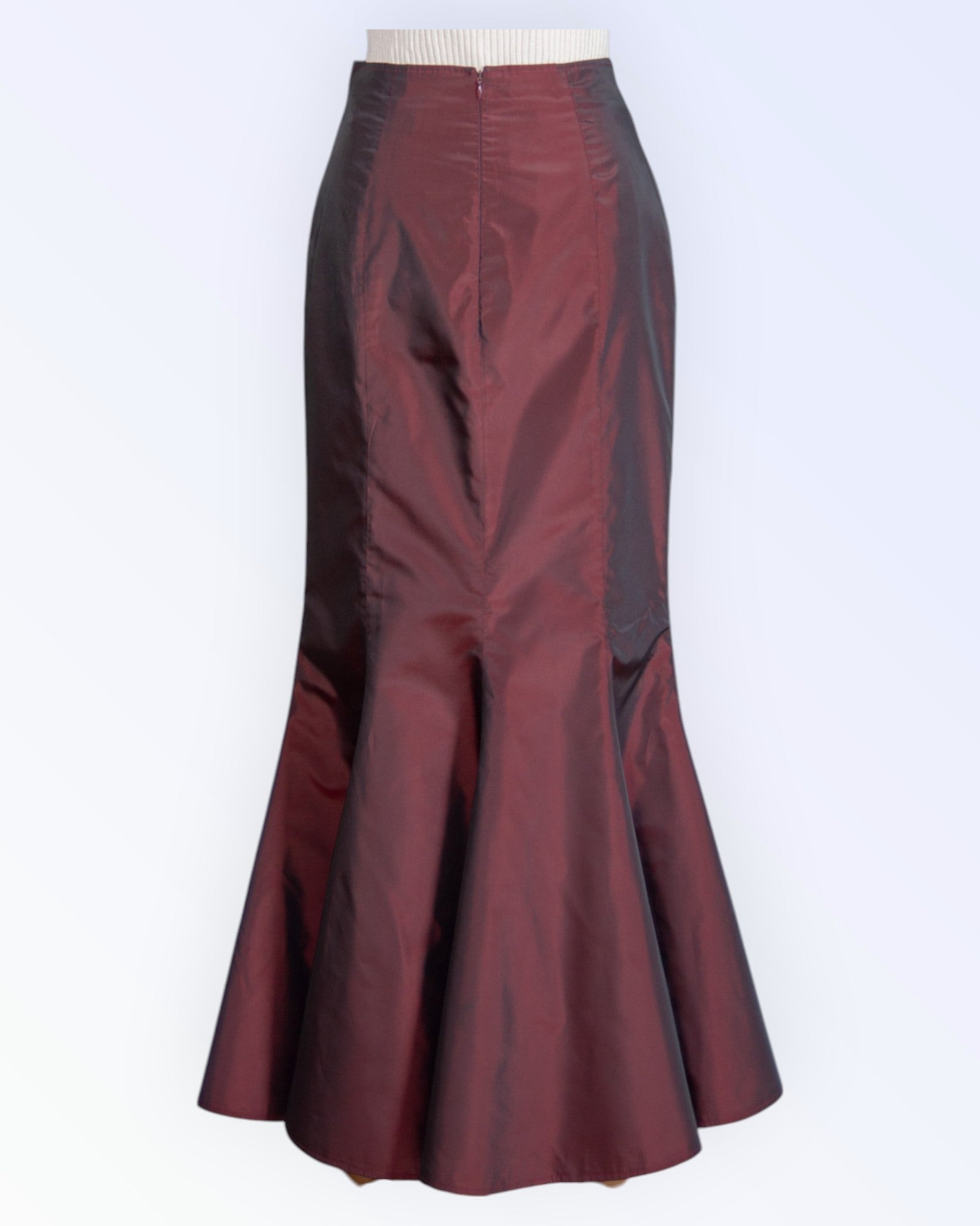 Swing festive burgundy skirt