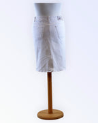 Zagora white denim skirt