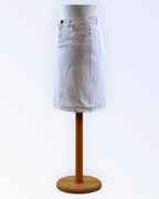 Zagora white denim skirt