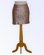 Powder pink mini skirt