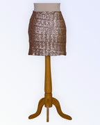 Powder pink mini skirt