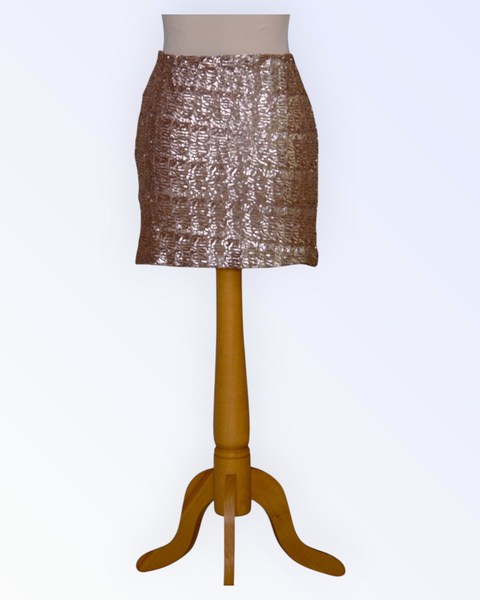 Powder pink mini skirt