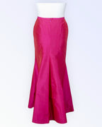 Raspberry red long skirt