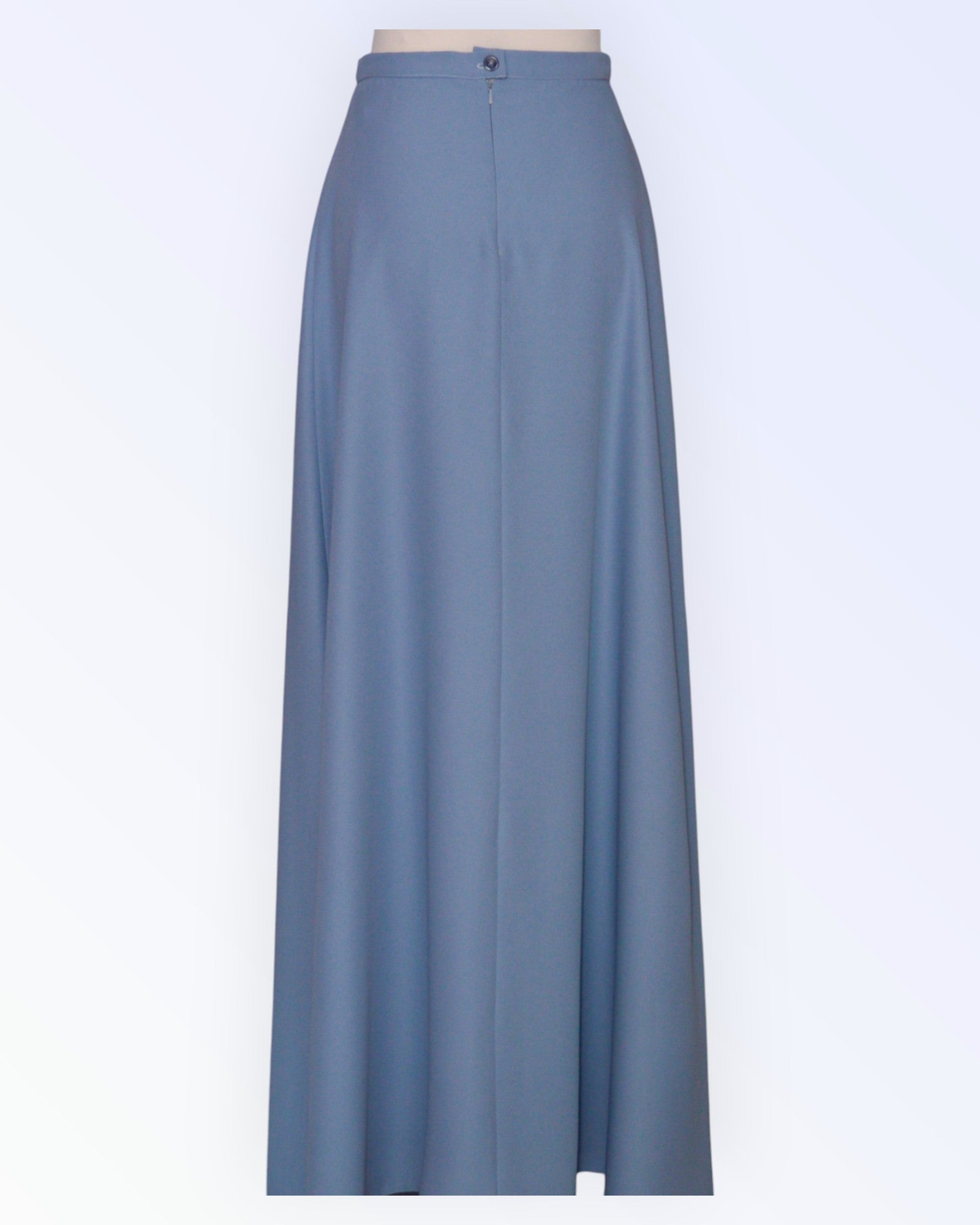 Long festive light gray skirt