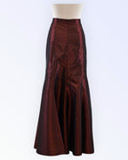 Dark red formal skirt