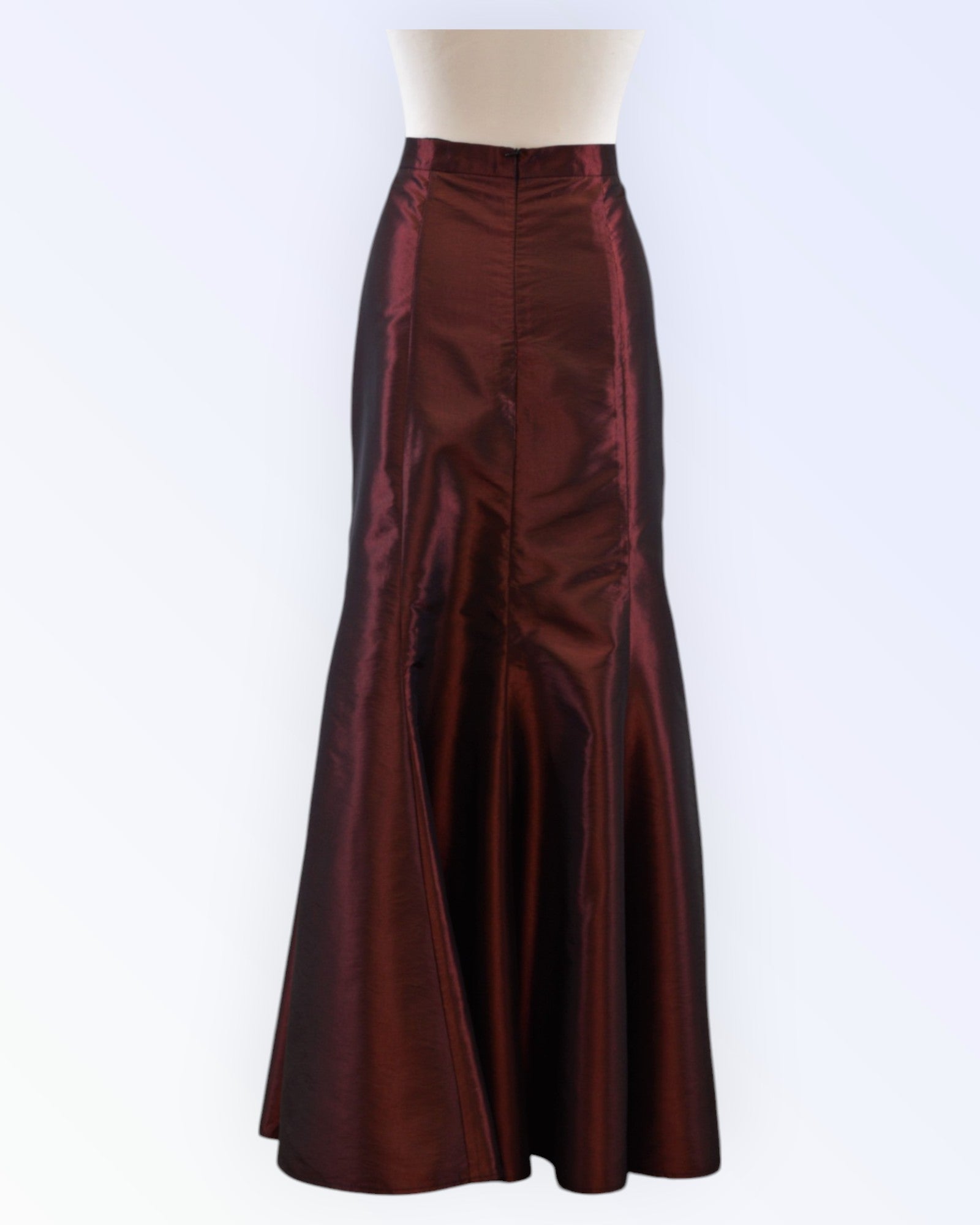 Dark red formal skirt