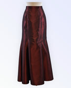 Dark red formal skirt