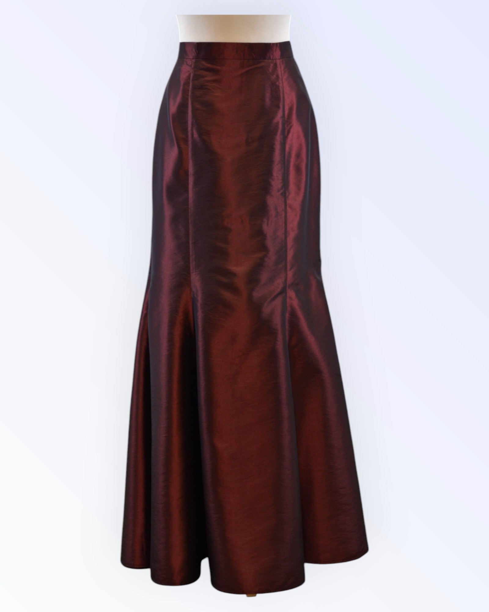 Dark red formal skirt