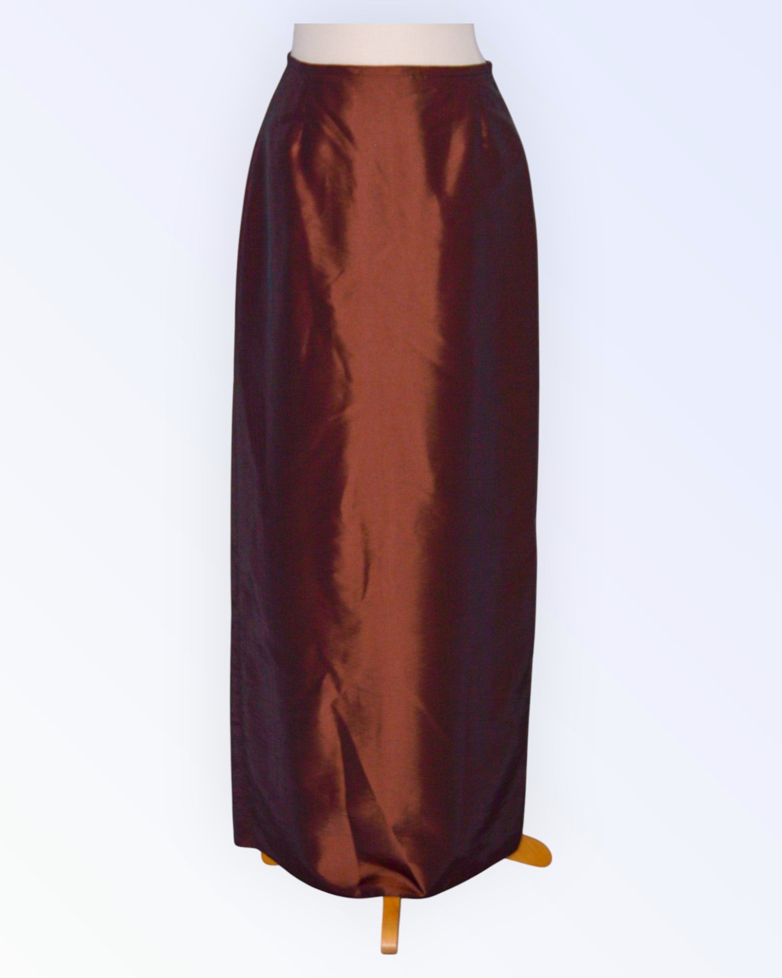 Brown long formal skirt