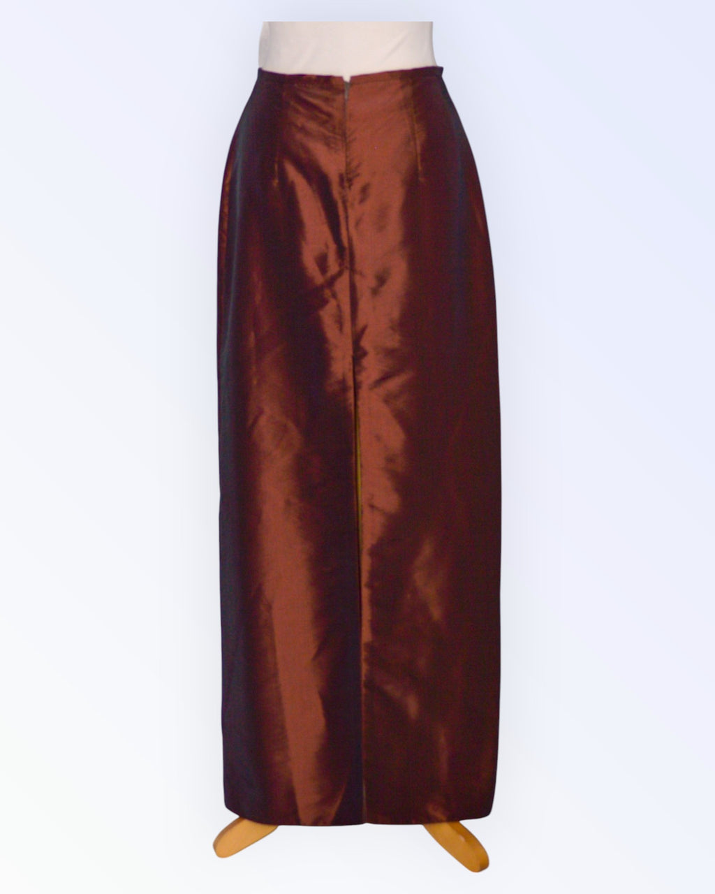 Brown long formal skirt