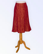 Rusty brown taffeta skirt