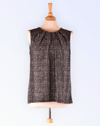 Stockh lm black and white knit top