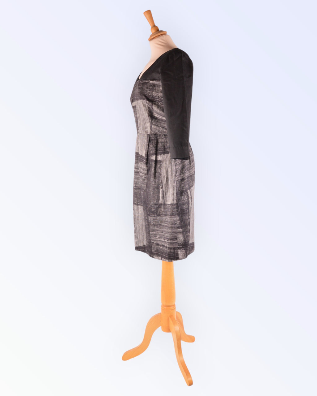 Marimekko mustavalkoinen puuvillamekko