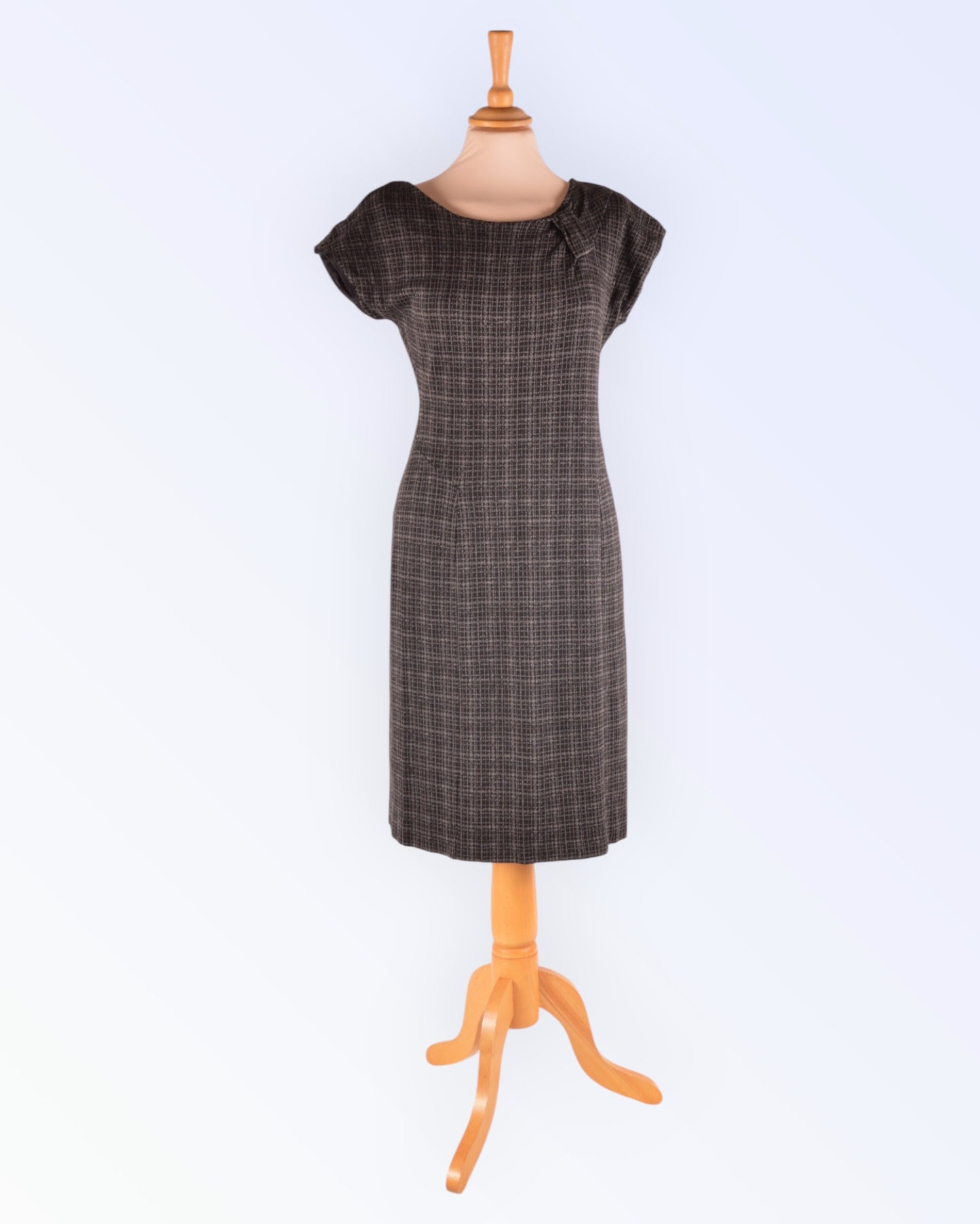 Sti straight-cut knit dress